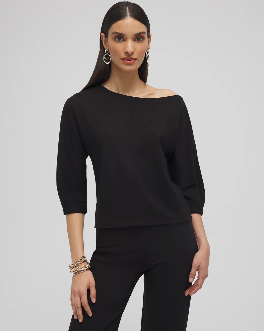 未使用タグ付‼️ Ponte Off-Shoulder Top mnavy M Off-Shoulder Top | Old Navy